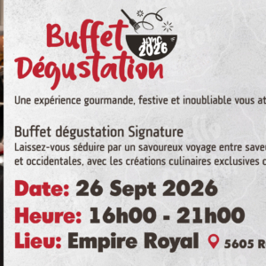 Buffet Dégustation HMC 2026